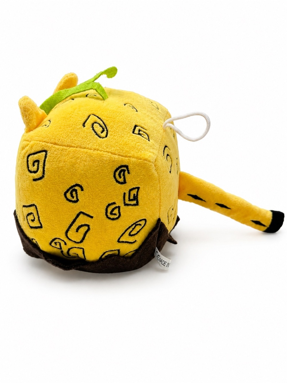 🧸 2/$38 - Kawaii Yellow Plant Cat Plush Green Felt Stem Stuffed Animal 6.75" - Picture 2 of 6